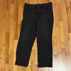 Chico's Black Straight Leg Women's Crop Jeans